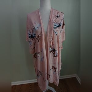 Marcus Adler Open Front Duster Kimono Wrap Cover Up